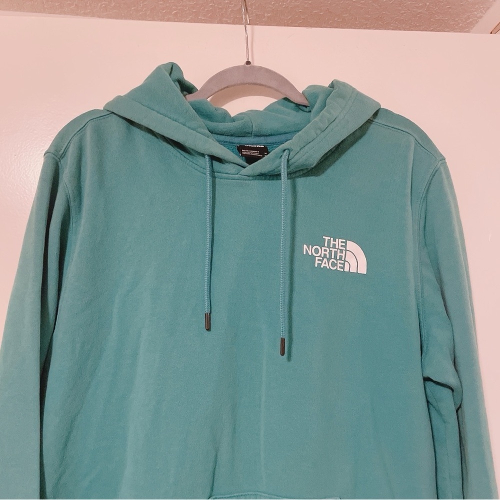 The North Face Teal Pullover Hoodie Size M - Picture 2 of 6